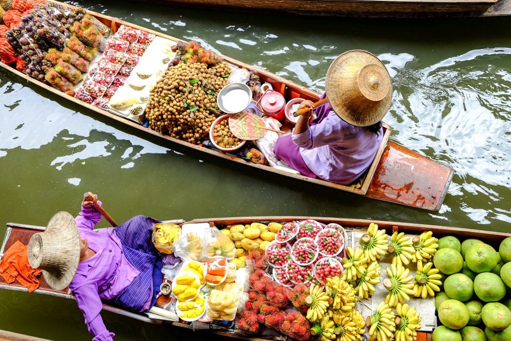 Damnoen Saduak floating market, Bangkok, Thailand
