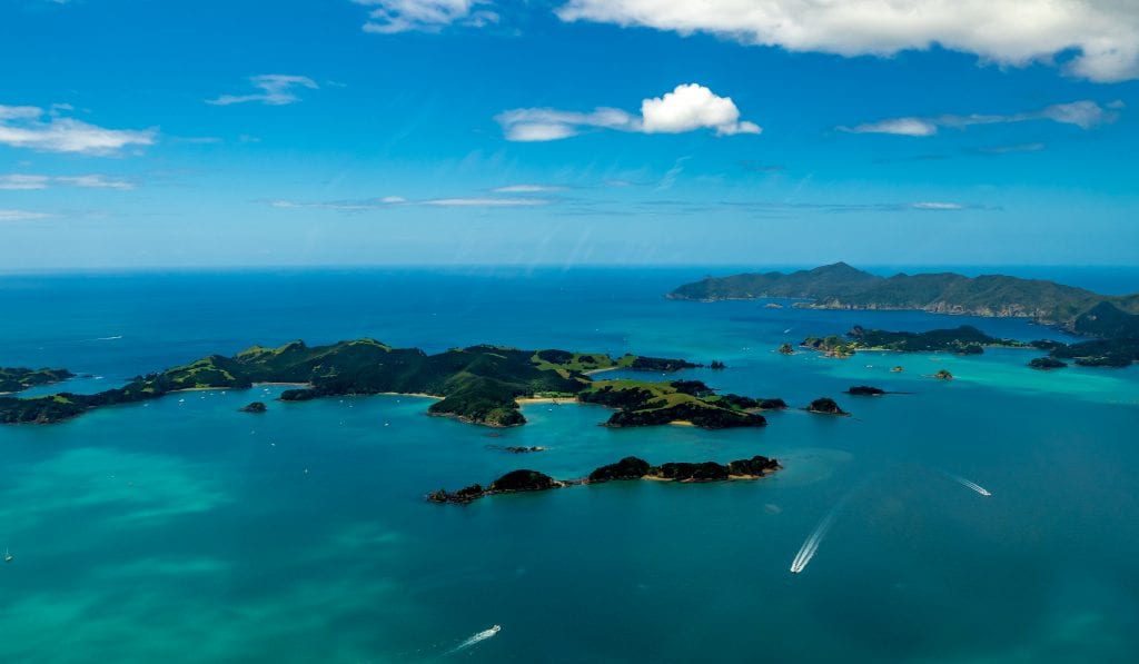 Bay of Islands aerial view